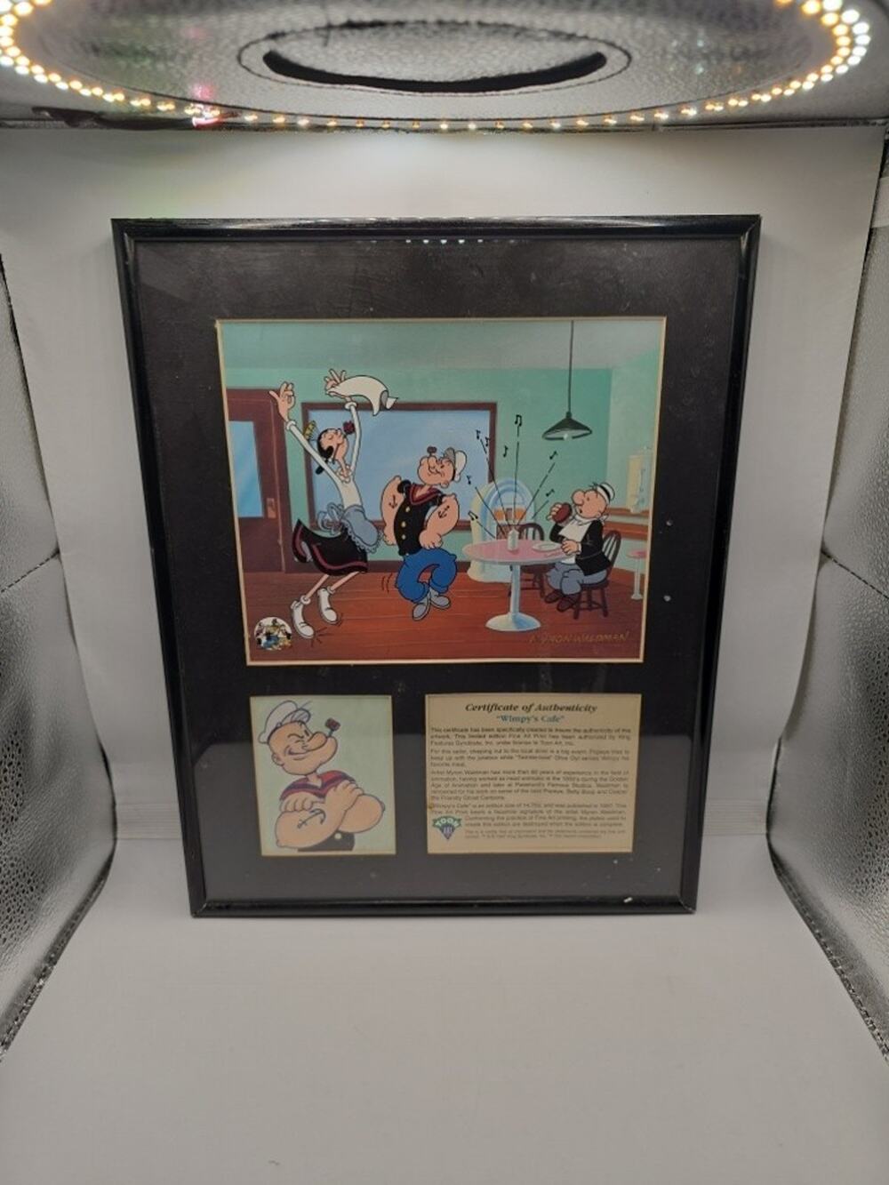 Popeye Wimpy's Cafe Fine Art Print Myron Waldman Limited Edition